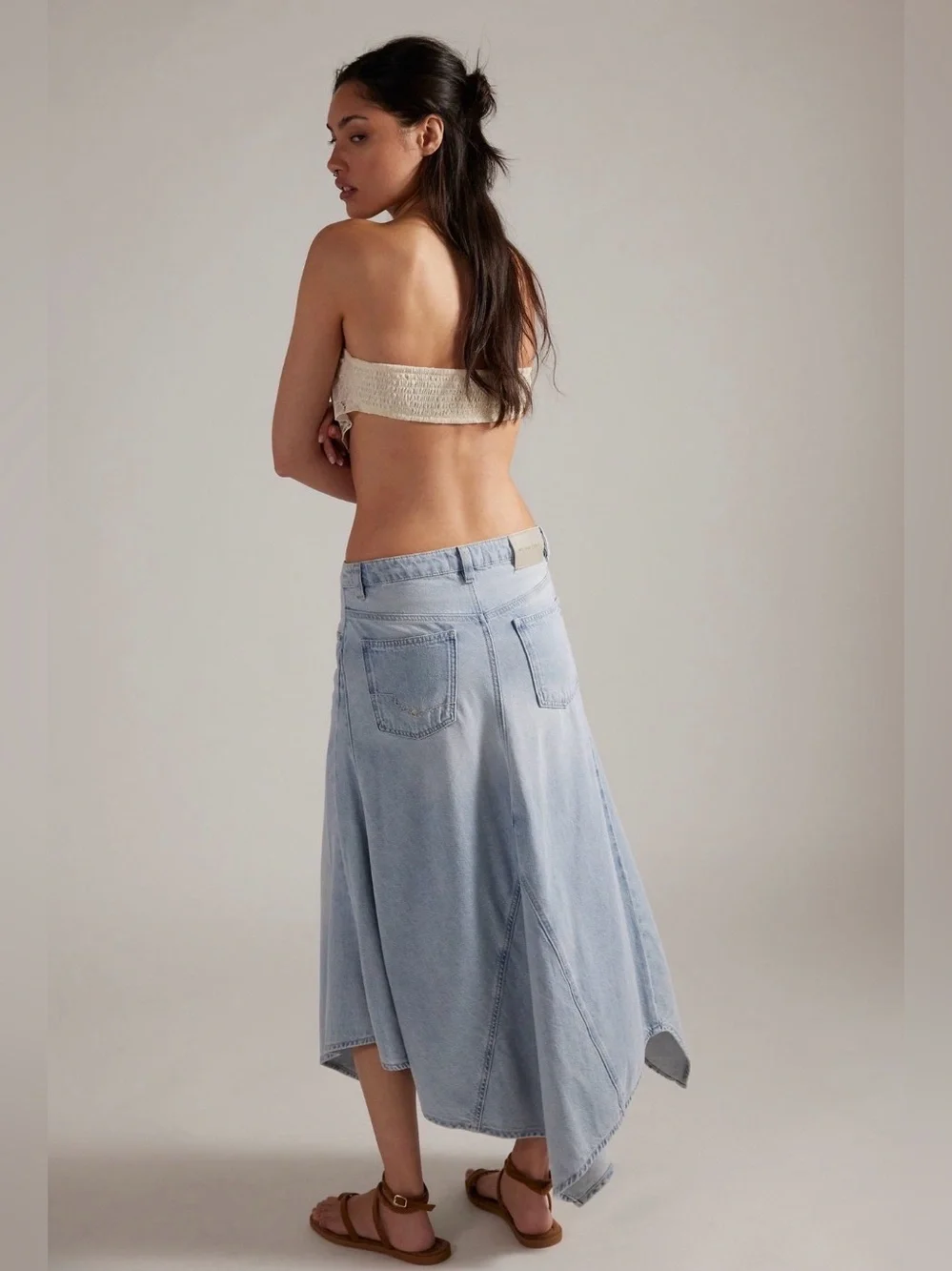 Free People We The Free Aquarius Maxi Skirt in Frostwire size 31 NWT